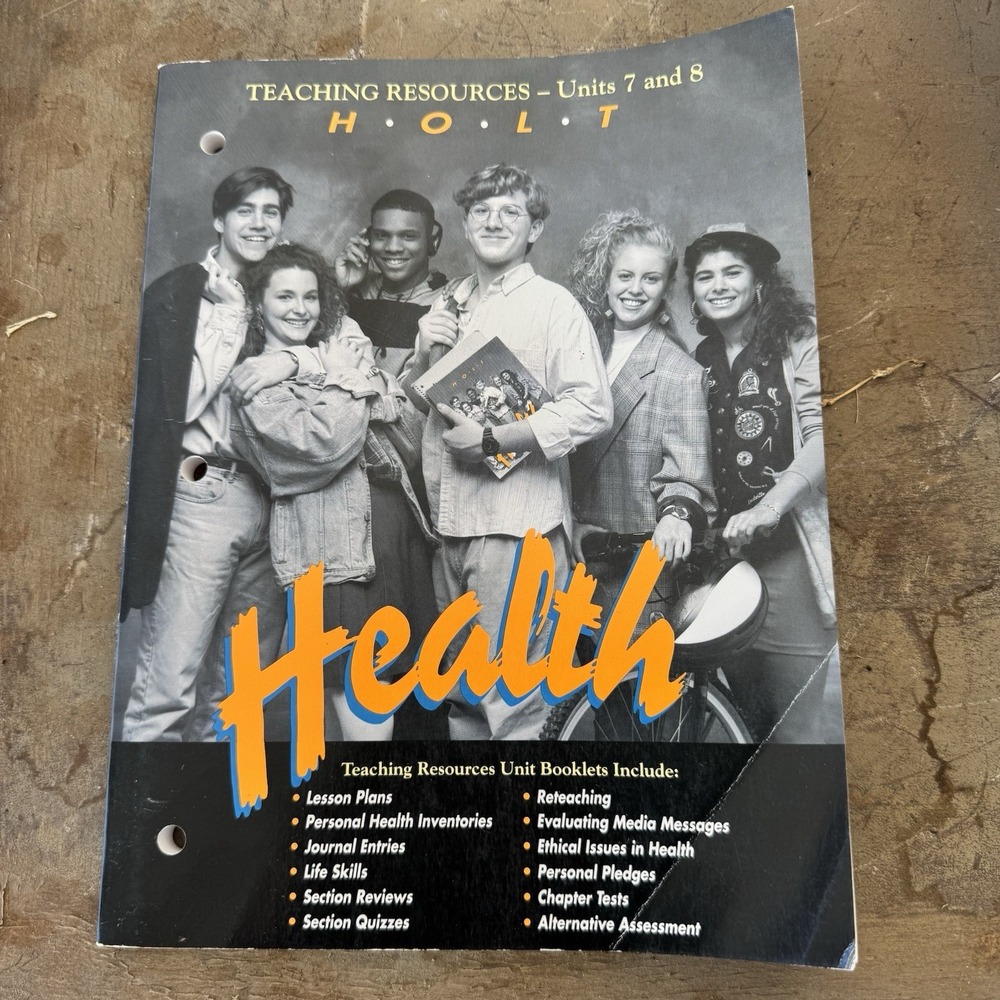 1994 Health Lesson Plan Workbook Robert Gold Jerrold Greenberg Vintage